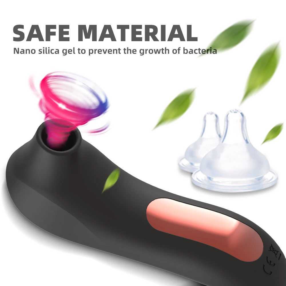 Clit suction cup vaginal suction cup vibrator Clitoris stimulator oral sex Nipple licking sex toy W250319