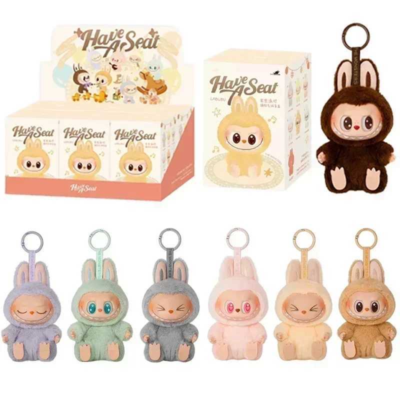 High Quality Macaron 2nd The Monsters Labubu Sitting Party Vinyl Plush Blind Box Decorative Surprise Box Doll Collection GiftT250318