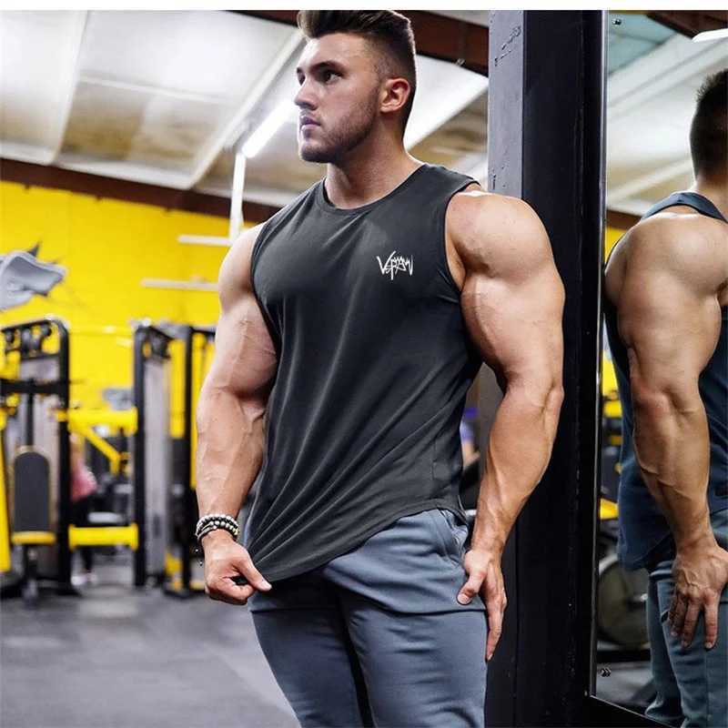Trendy sports quick drying vest ins gym loose muscle running vest summer sleeveless elastic t-shirt sweaty men M-4XLT250318
