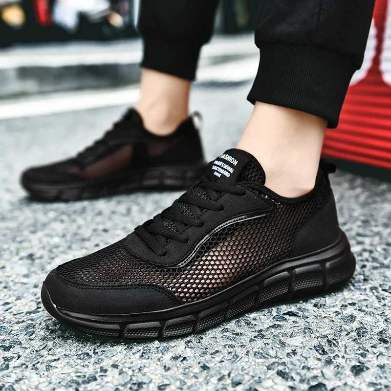 Summer mesh shoes mens sports shoes breathable lightweight mens casual shoes lace walking shoes Tenis Masculino Zapatillas Hombre Z250319