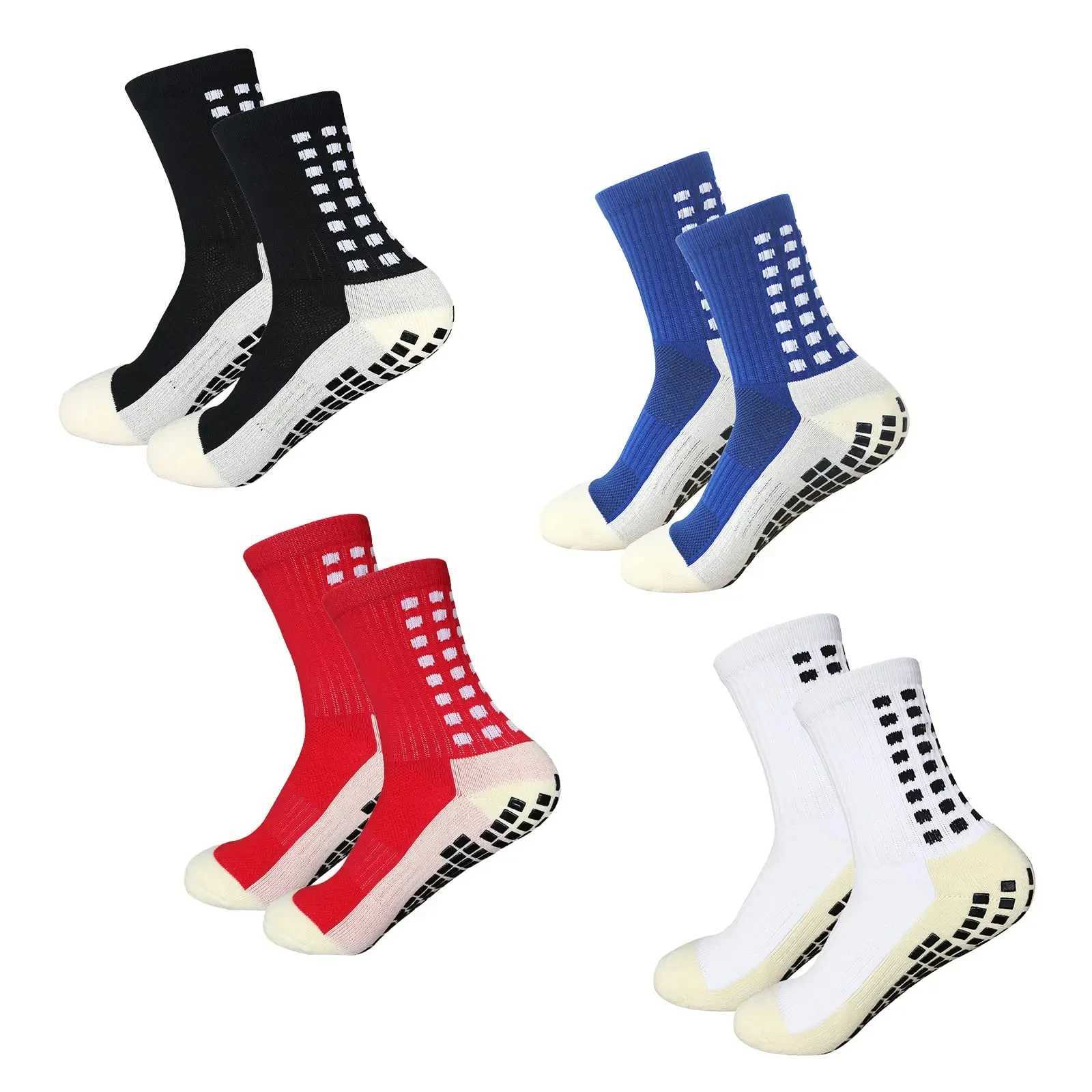 4 pairs of breathable silicone anti slip socks socks mens mid calf basketball yoga socks X250319
