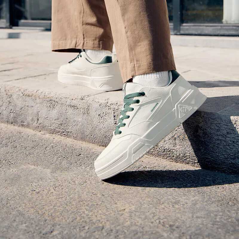 361 degree mens board shoes spring new casual version thick soled leather Cfortable fashionable and durable M sports shoes 672516615 Y250318