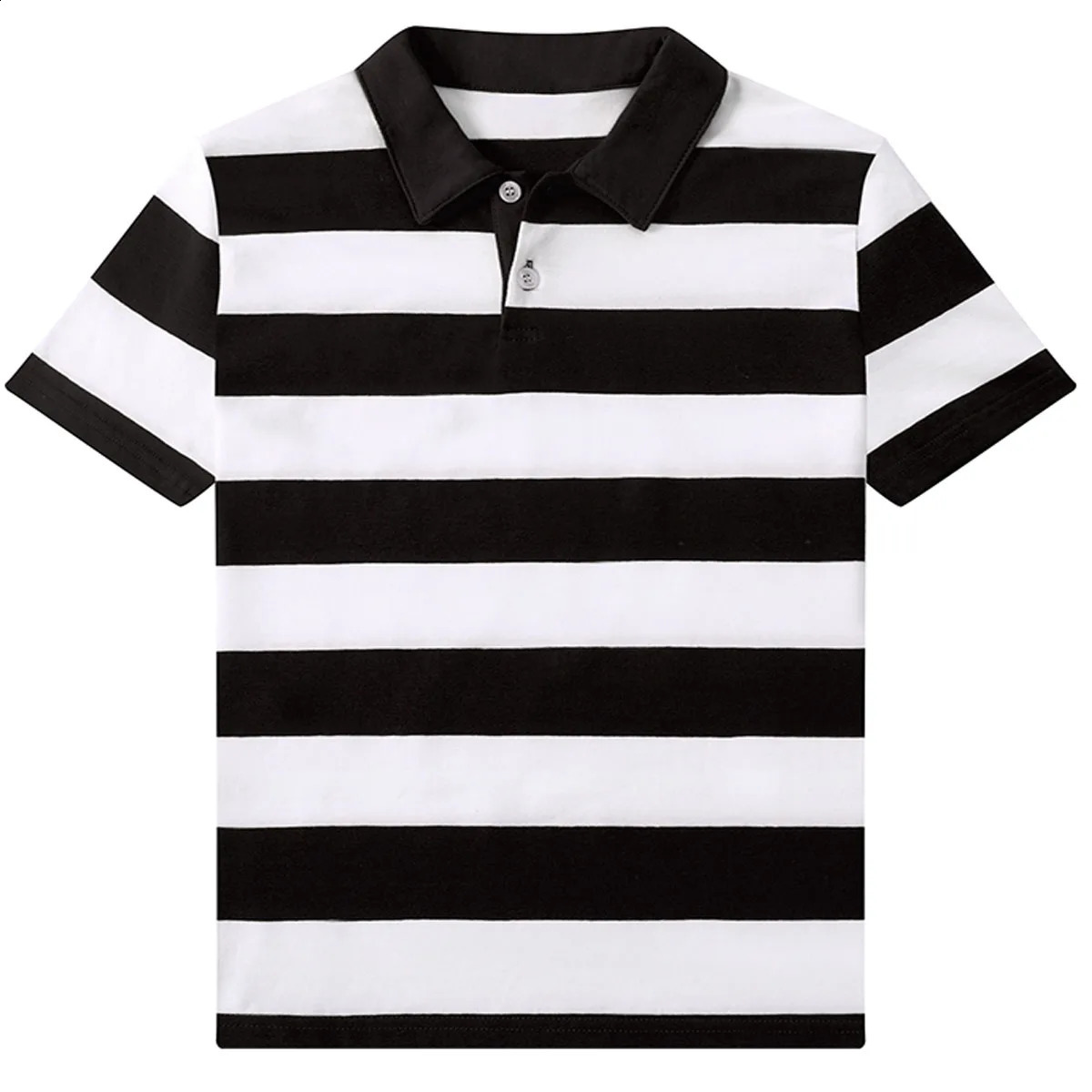 Polo Shirts for Kids Boys Children Girls Striped Tees Christmas Halloween Carnival Rainbow Reading Day St. Patricks Clothes 250319