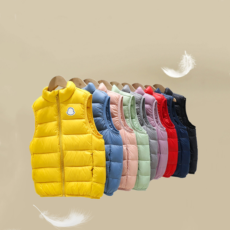 Autumn Warm Vest Kids Coat Boys Sleeveless Jacket Vest Girls Cute Vest Winter Down Vest Waistcoats Children Clothing