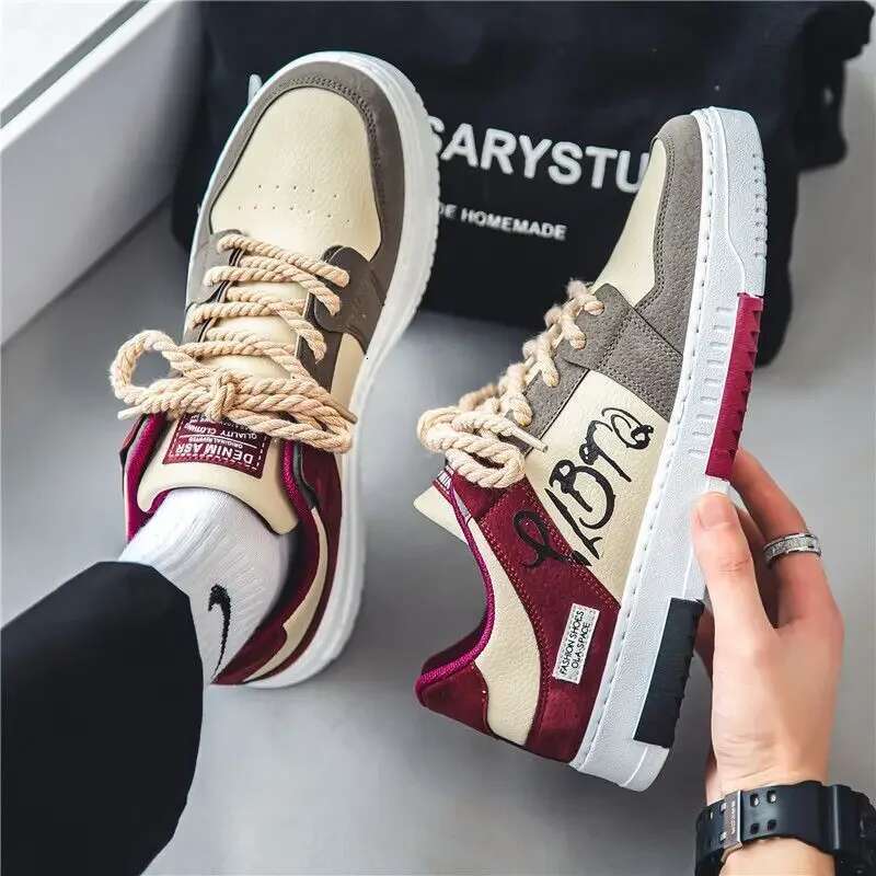 2025 New Men's Multi functional Thick soled Designer Fashion Sports and Leisure Skateboarding Shoes