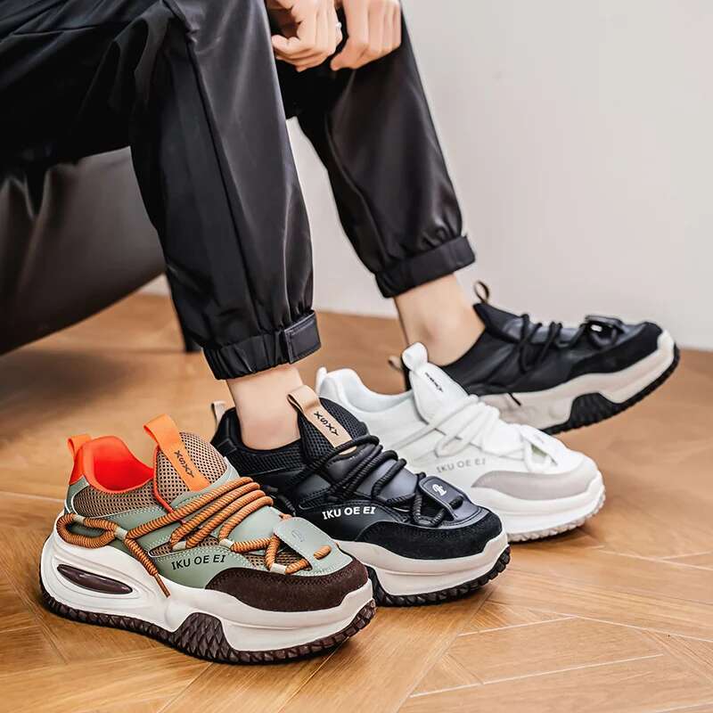2025 new sports shoes men's hip-hop men's designer fashion shoes comfortable lace up men's casual sports shoes