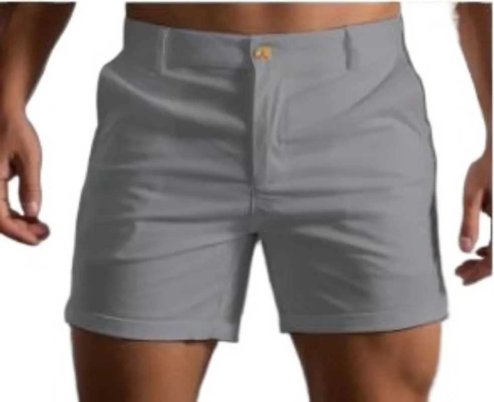 Summer New Mens Shorts Street Trendy Sexy Workwear Pants Zipper Elastic Waist Super Shorts Casual Pants W250319
