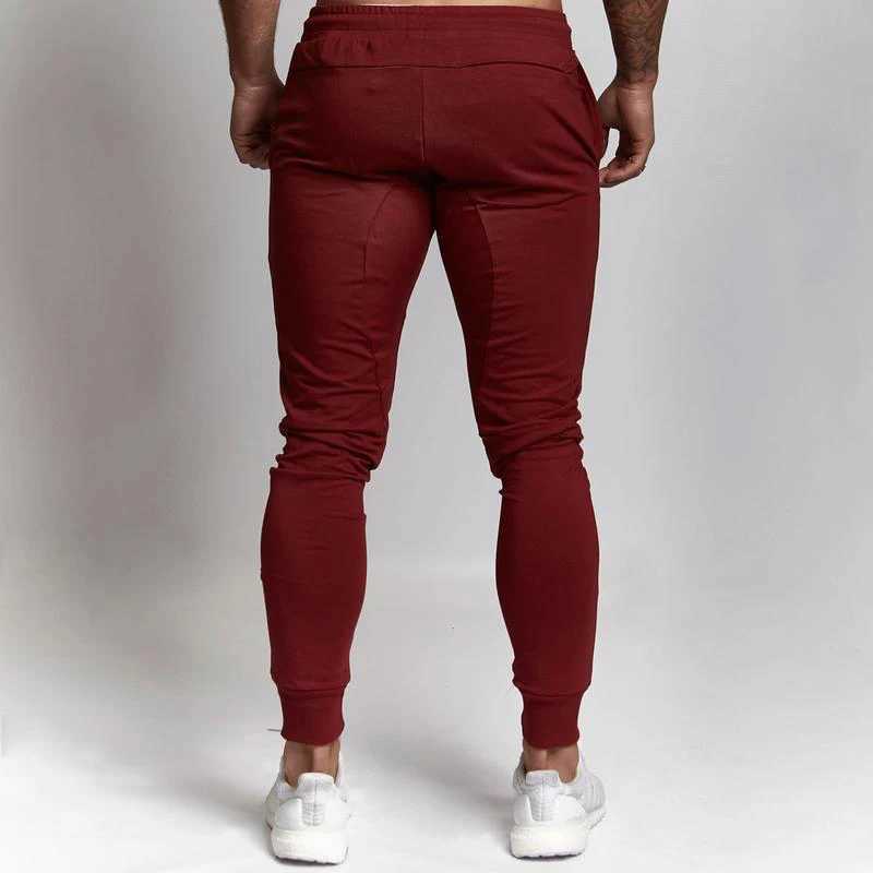 2019 Fashion Men Gyms Pants Joggers Fitness Casual Long Pants Men Workout Skinny Sweatpants Jogger Tracksuit Cotton Trousers X250319
