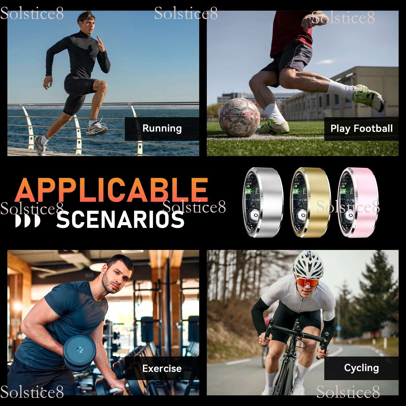 LaNikar 2025 New R5 Smart Ring Blood Oxygen Heart Rate Health Monitor Multi-sport Modes Waterproof Bluetooth 5.1 For Android IOS