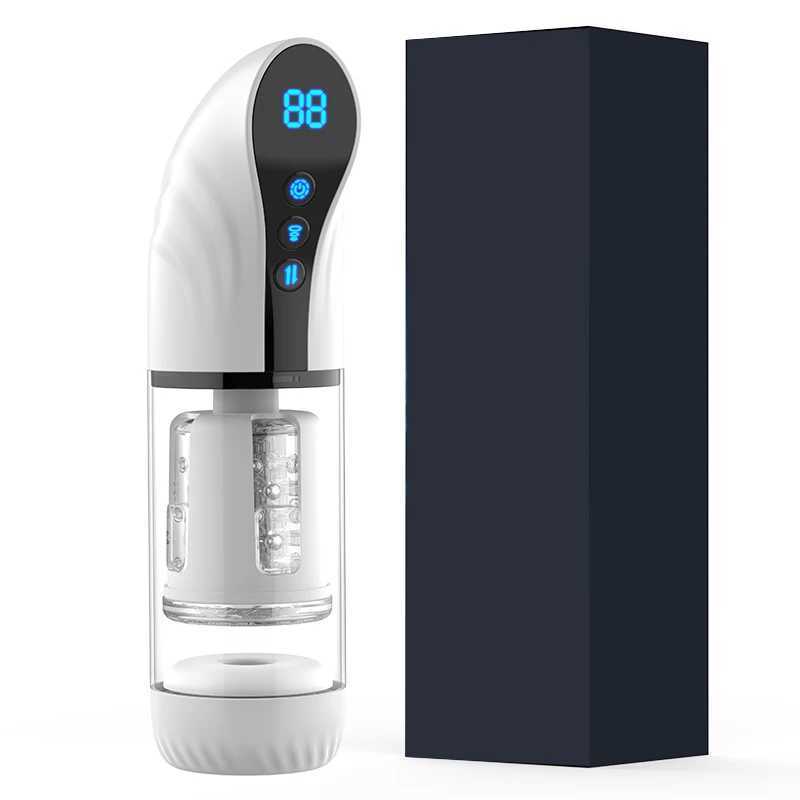 Automatic male penile puncture toy 9 suction stimulation rotation mode adult masturbation cup oral sex machine vaginal pump adultXJ250319