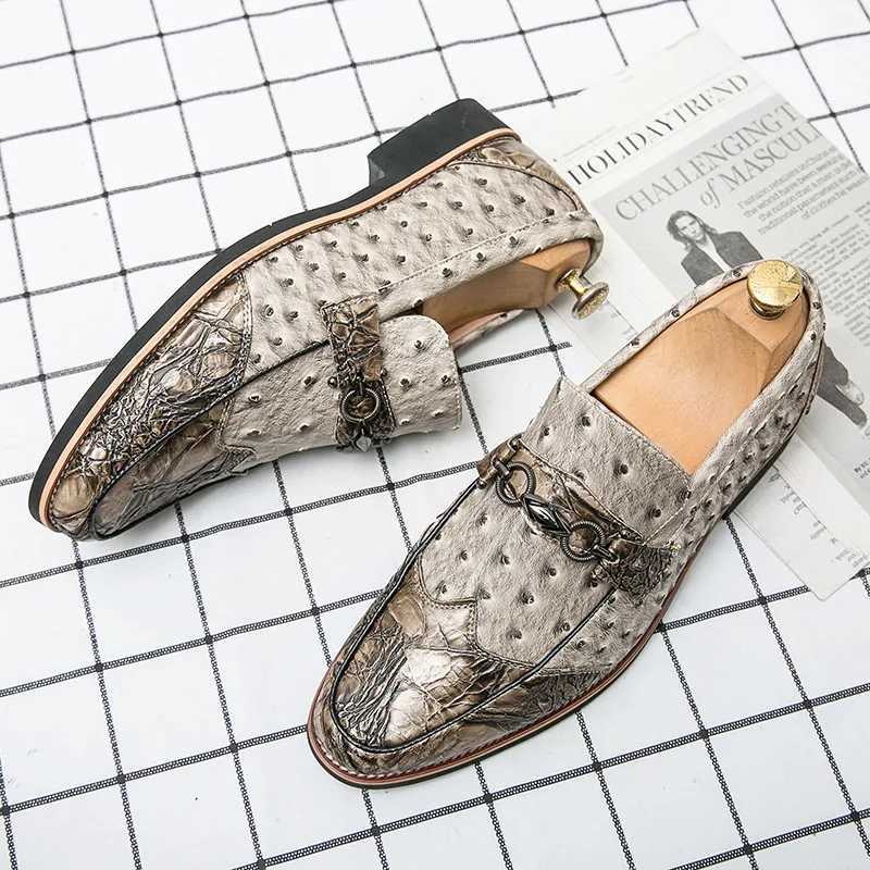 2024 Brand Elegant Mens Formal Shoes Designer Casual Dress Shoes Mens Wedding Luxury Social Shoes Mens Leather LoafersXJ250319