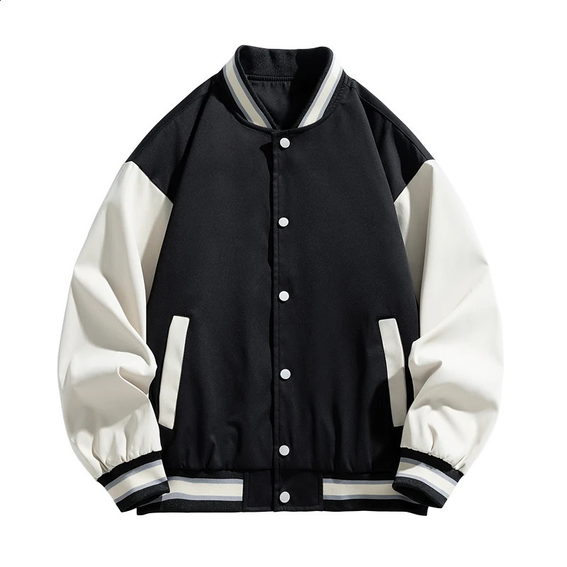 Mens sports jacket Plus size 10XL spring and autumn slim fit casual baseball collar loose sleeping day 250317