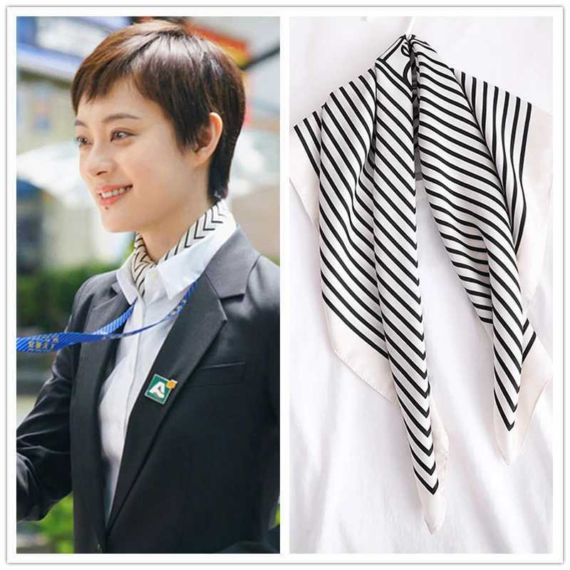 Scarf Wen Silk Satin Wen Luxury Scarf Foard Laven Official Store Bandana Silk Scarf Wen Neckerrief WJ002 X2503193