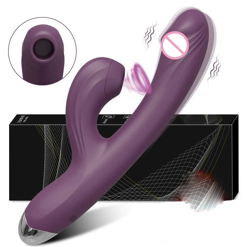 Suction cup vibrator for female vacuum clitoral stimulation clitoral suction cup 2-in-1 G-spot dildo female sex toy adult product W250319