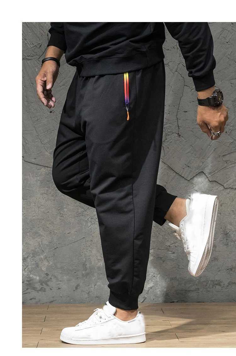 Large size 10XL 14XL 15XL autumn Winter Men sweatpants sports pants man elasticity sweatpants black high street elasticity pants X250319