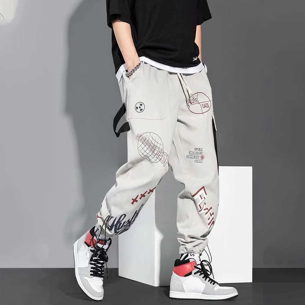 2024 Hip Hop Cargo Pants Men Streetwear Cotton Joggers Fashion Sweatpants Male Casual Harem Trousers Summer Harajuku Pants Mens X250319