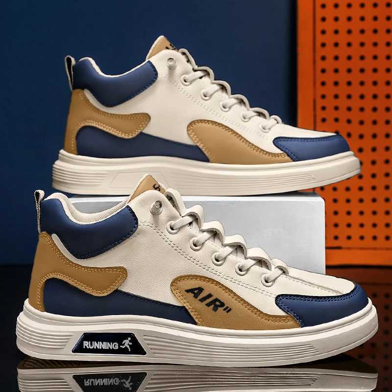 New High-top Mens Casual Shoes Four Seasons Fashion Trend Lace-up Mens Shoes Outdoor Running Sports Mens Casual Sports Shoes Z250319
