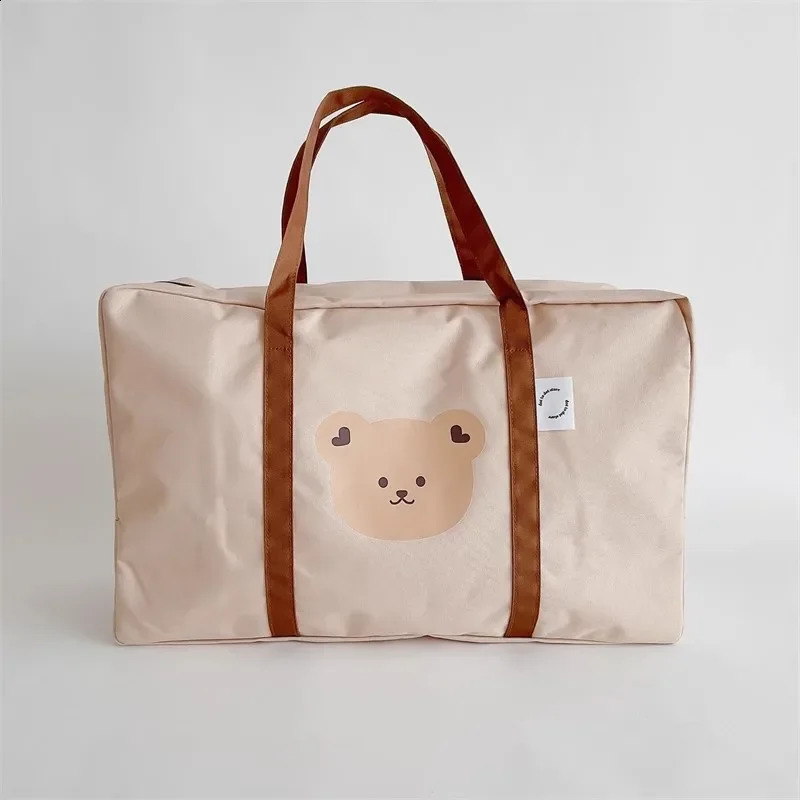 Ins Baby Kindergarten Quilt Storage Bag Korean Style Cute Cartoon Baby Bedding Travel Large Capacity Luggage Bag 250319