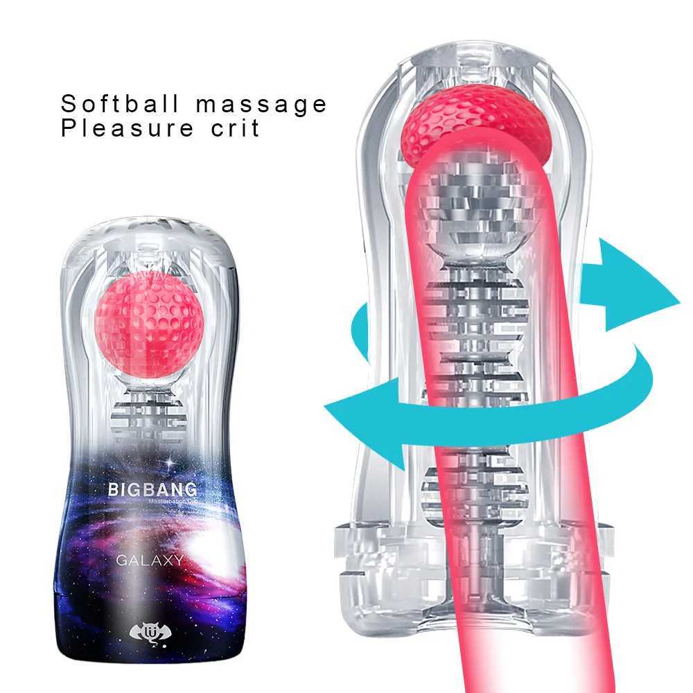 Male Masturbation Cup Soft Pussy Transparent Vacuum Sex Cup MasturbationXJ250319