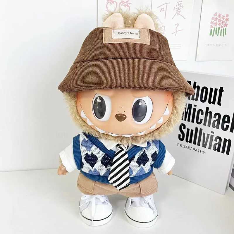 Suitable for 38cm Labubu doll clothing hooded doll clothing color matching hooded doll accessories cute decorative small clothesT250318