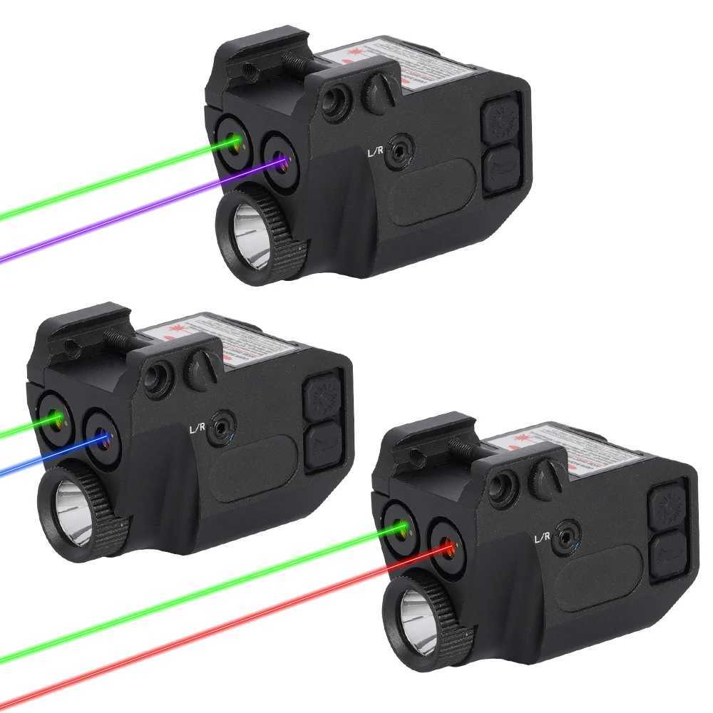 1077 rechargeable dual laser vision light compatible with sports and outdoor use X250319