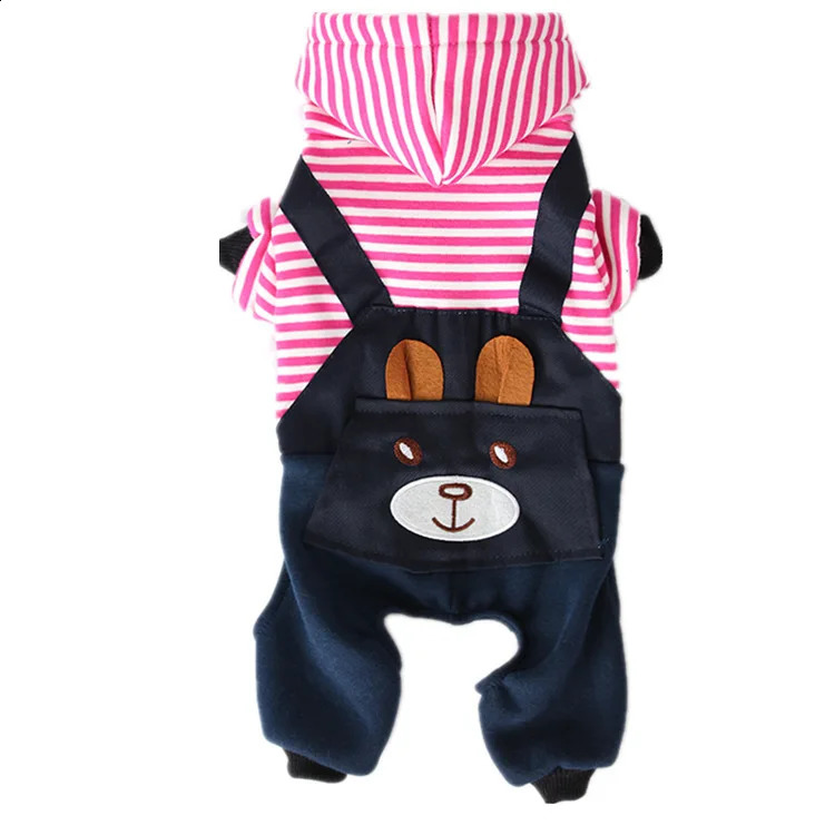 Dog Clothes Cartoon Strap Bear Teddy Pomeranian Golden Retriever Puppy Pet 250318