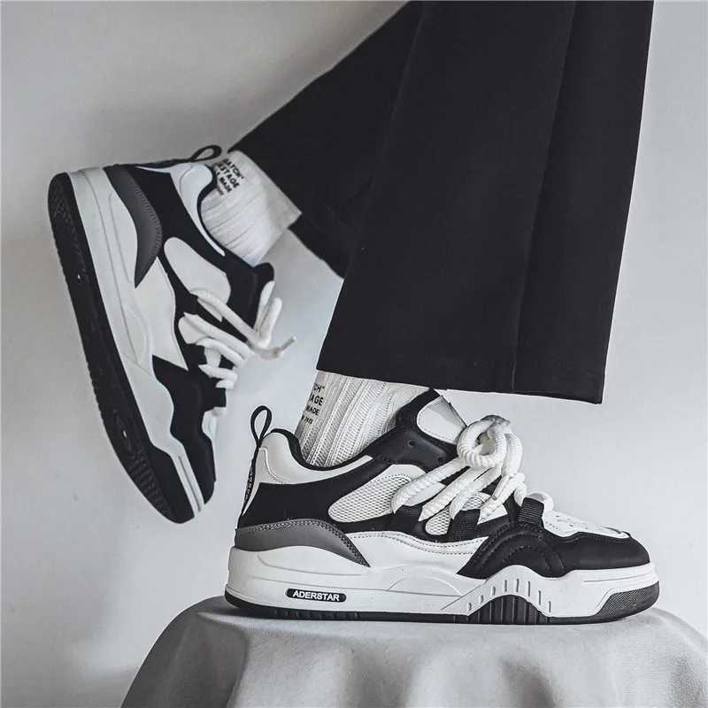 Fashion Mens Shoes Outdoor Sneakers Lace-up Male Casual Shoes Street Hip Hop Tennis Shoe Designer Platform Men Running Shoes Z250319