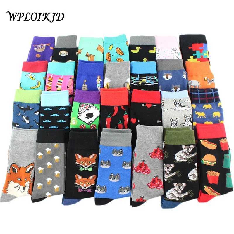 Hip Hop Socks Men Tide Sox Colorful Streetwear Funny Mens Socks Funny Gifts For Men Skarpetki Harajuku X2503191