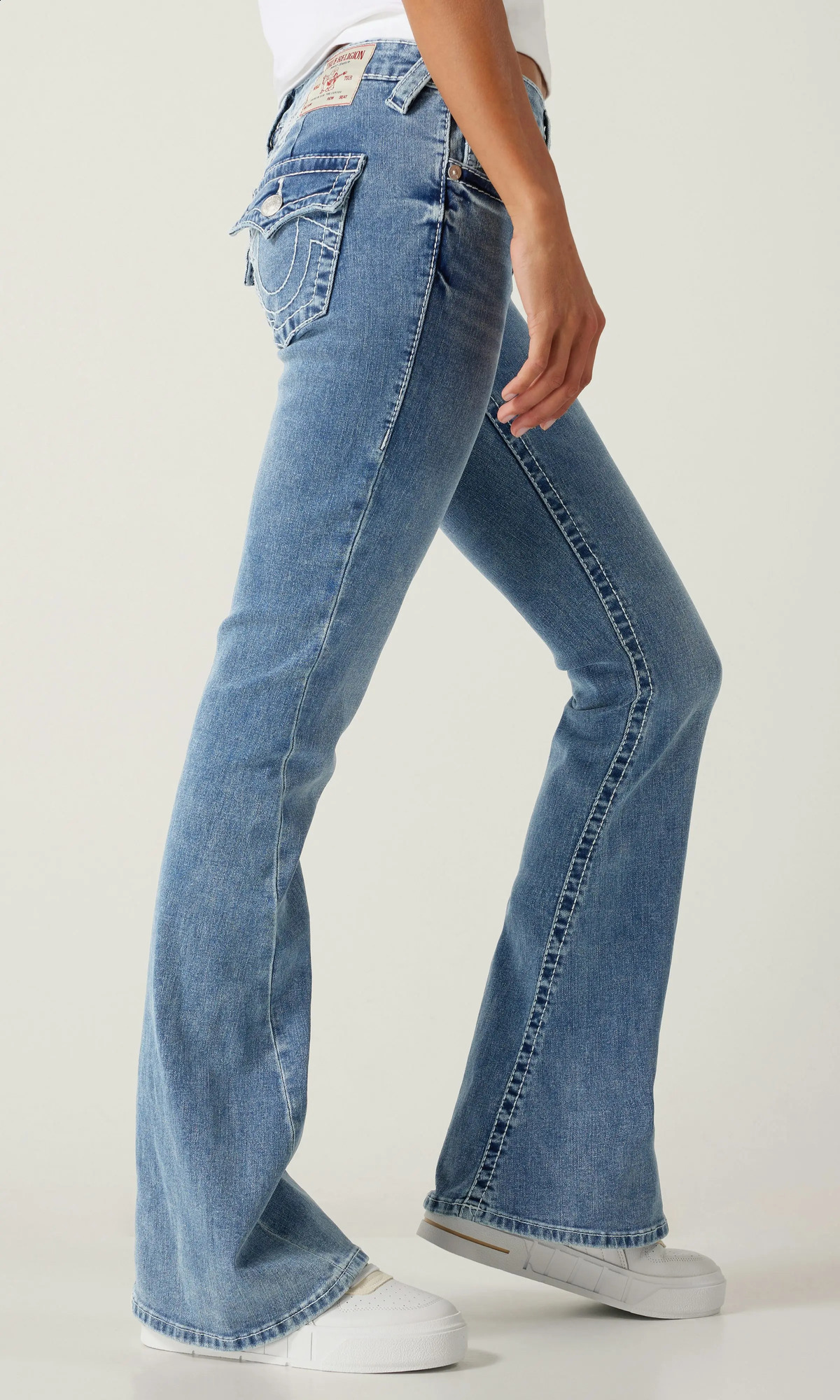 Horseshoe Wing Flare Jean ed Pants Y2k Streetwear American Blue Baggy Goth Jeans Women Harajuku Wide Leg Trousers 250317