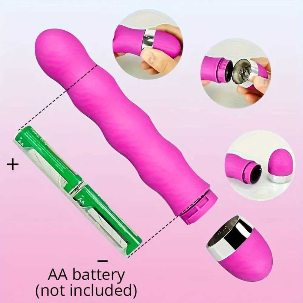 Female Masturbation Stick Mini AV G-spot Massage Vibrator Silicone Fake Penis Female Vaginal Vibration Sex Toy Sex Shop Intimate W250319