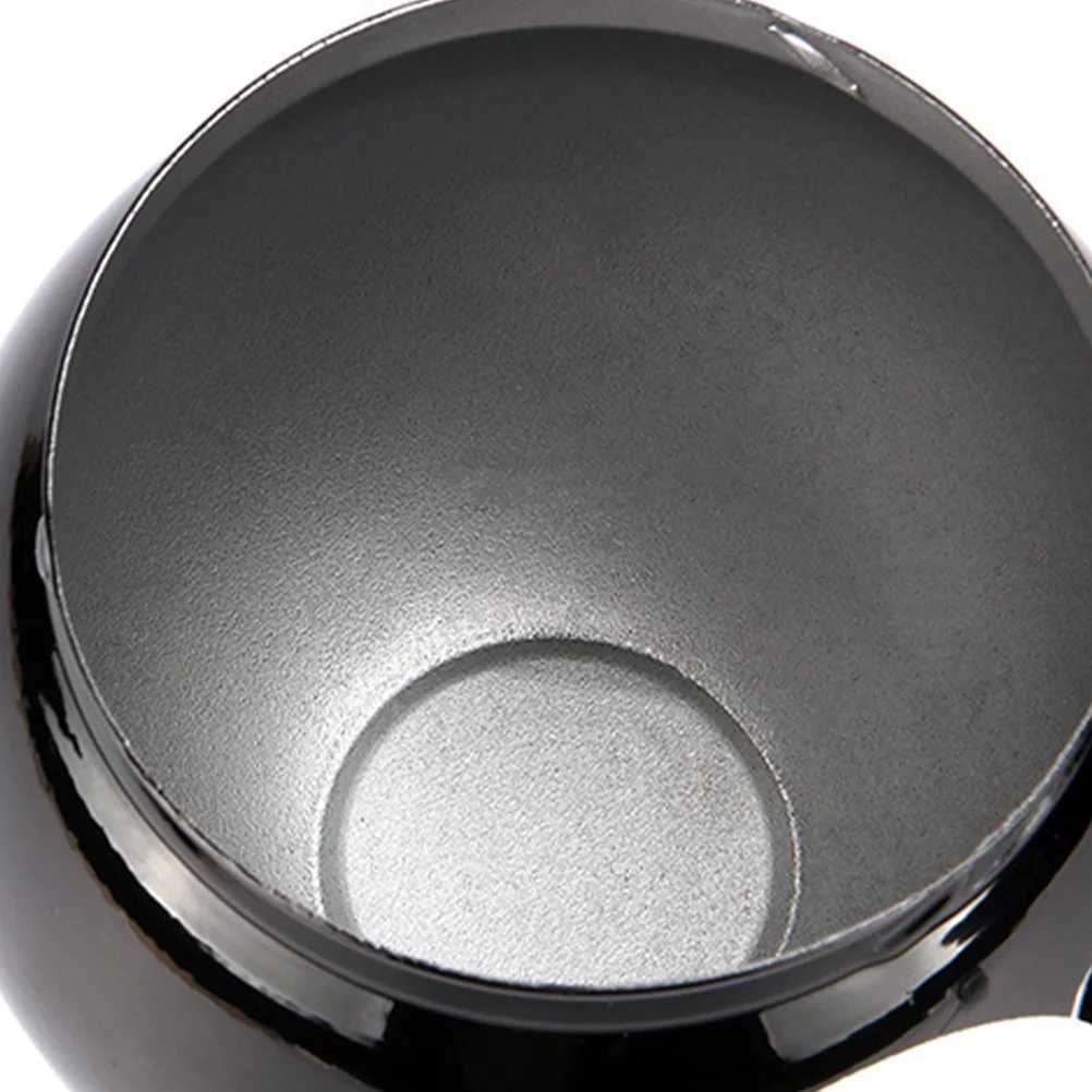 Billiards 8-Ball Ashtray Iron Ashtray Desktop Decoration for Home Office Outdoor (Black) Billiards ashtrayC250319