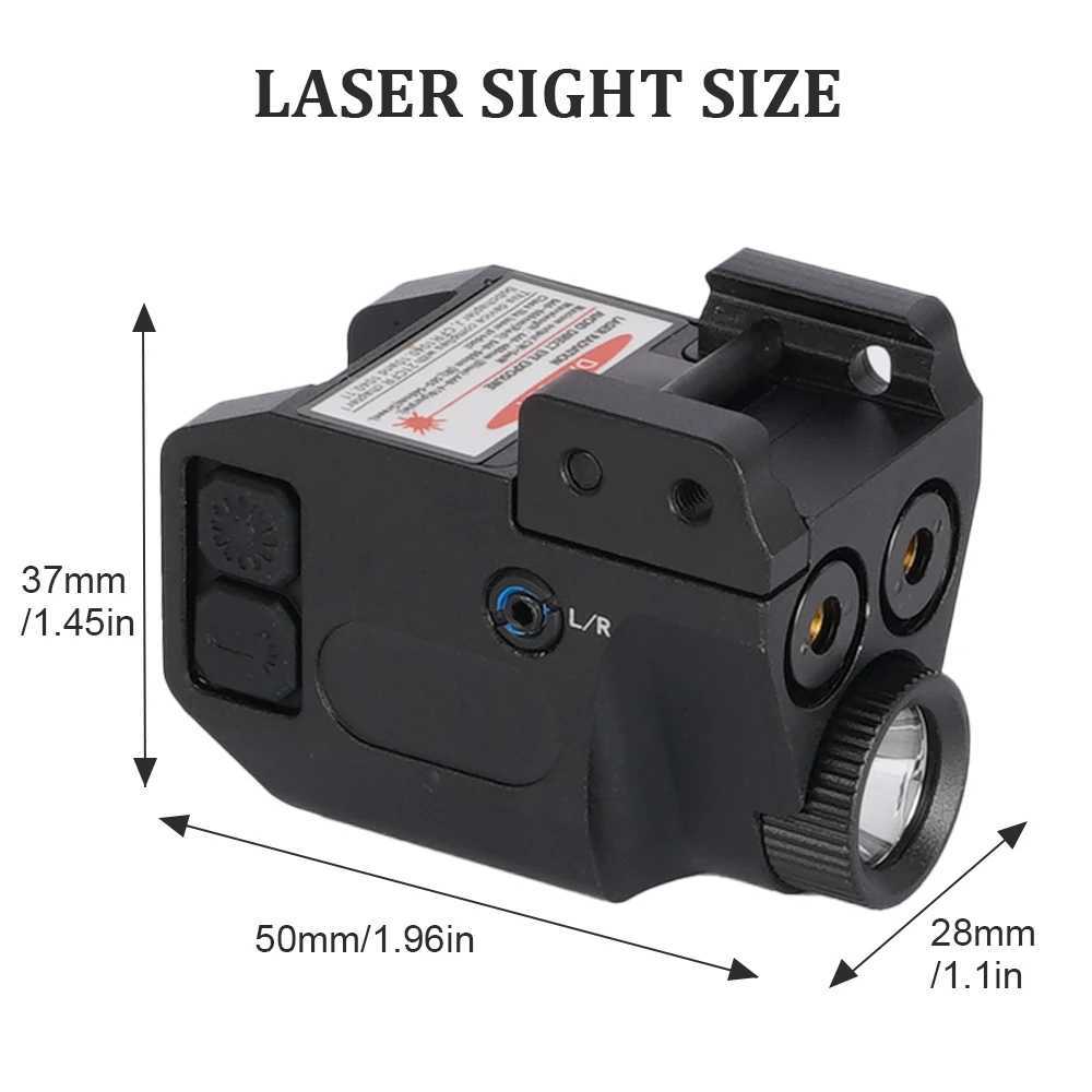 1077 rechargeable dual laser vision light compatible with sports and outdoor use X250319