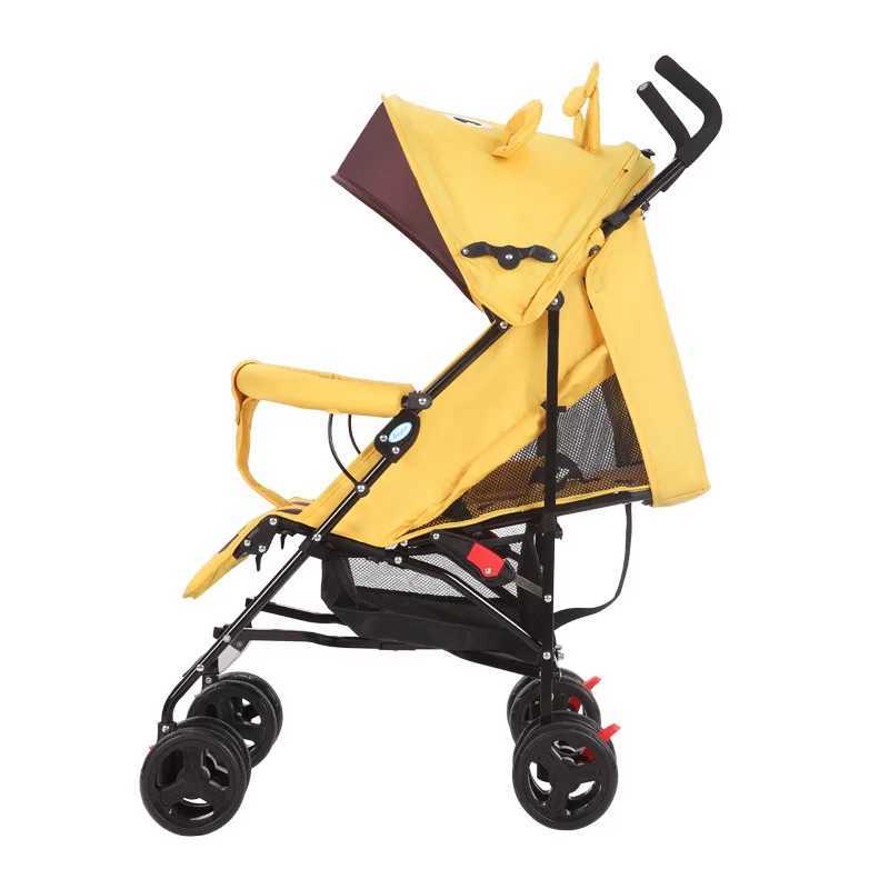 Portable baby stroller Simple folding child shock absorber car refreshing and breathing baby stroller can sit down or lie down Z250319