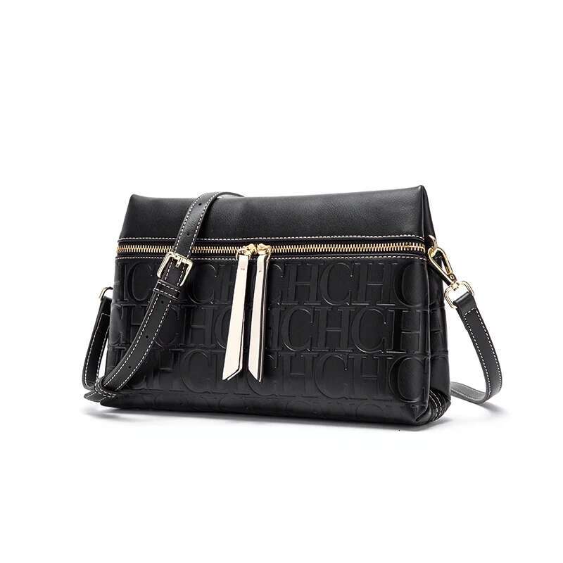 CH High Fashion Ladies Shoulder Daily Commuter Versatile Small Square Women's Crossbody Bag Pure Colour Letter Print Design