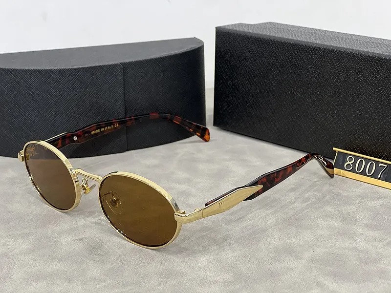 2025 kids luxury men metal oval sunglasses Z260305