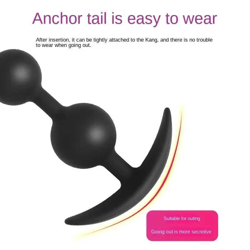 Bdsm Silicone Big Anal Plug Anal Beads Anus Masturbation Butt Plugs Erotic Flirt Sex Toys Prostate Massage for Couple Men Women W250319