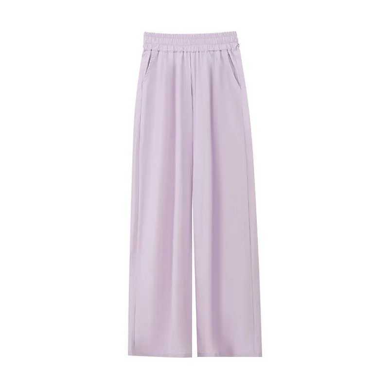 Summer casual pants for teenage girls thin and loose straight pants childrens 2025 new fashion All match 10 12 year childrens pantsT250318