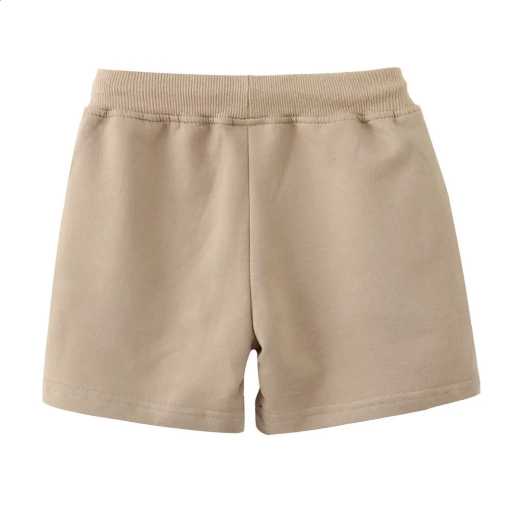 Jumping Meters 2-7T Summer Boys Shorts Plain Drawstring Kids Trousers Baby Boys Girls Short Pants Solid Childrens Clothes 250319