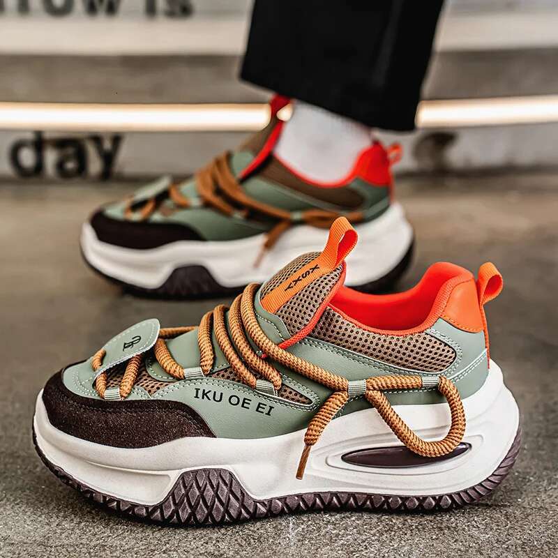 2025 new sports shoes men's hip-hop men's designer fashion shoes comfortable lace up men's casual sports shoes