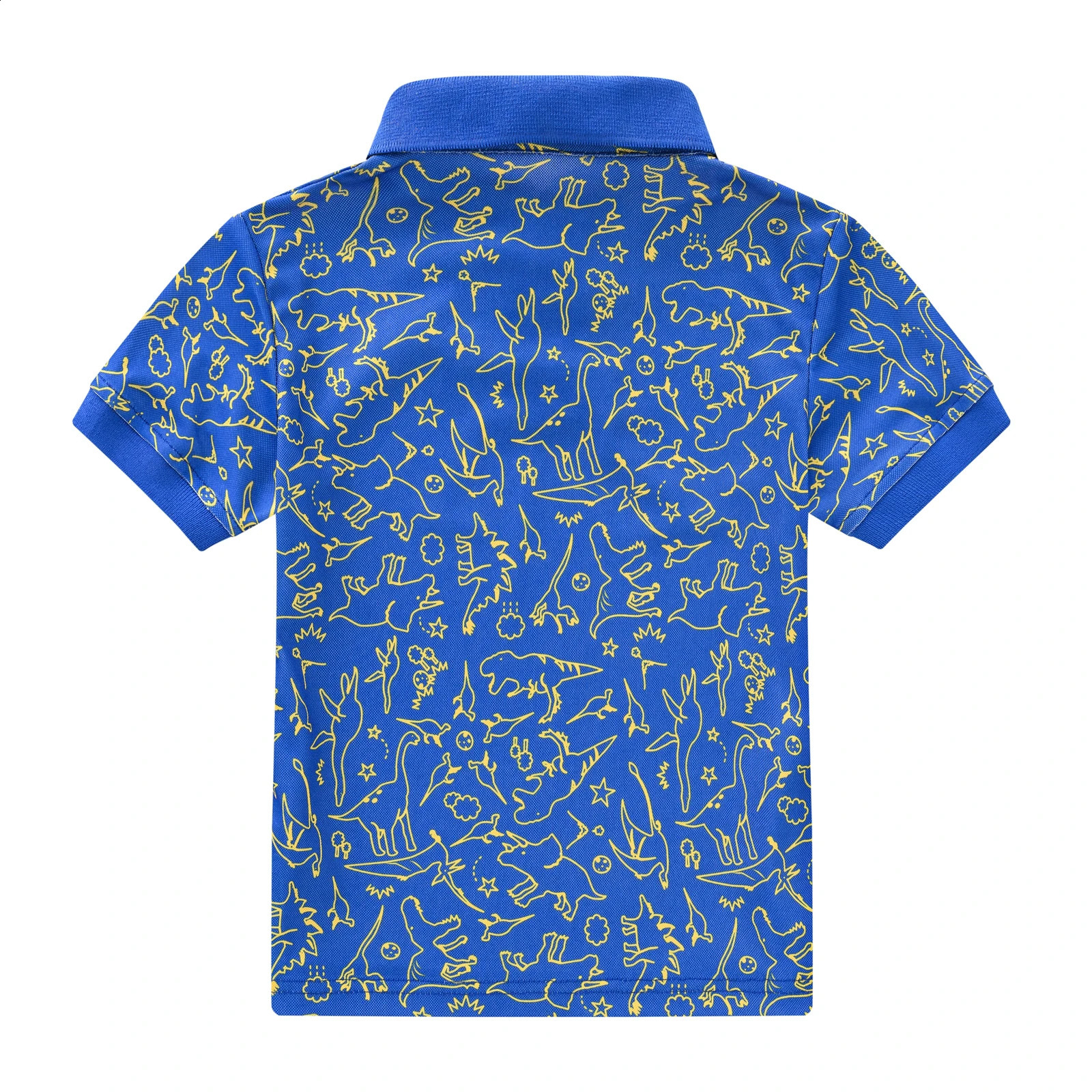 Printing lovely boys and girls fashion printing breathable short-sleeved blouse leisure classic n lapel micro-elastic POLO 250319