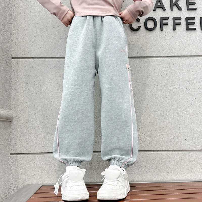 Spring New Girls Pants Bloomers Cargo Harem Pants Cotton trousers Sweatpants for 5 6 7 8 9 10 11 12 13 Years Kids Girls ClothingT250318