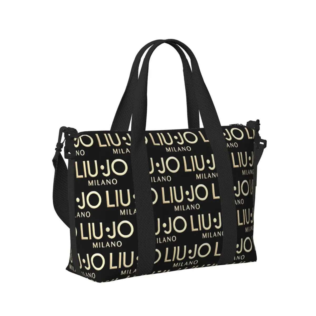 Custom Fashion Brand Liu Jo Groceries Tote Shopping Women Big Capacity Gym Beach Travel Bags