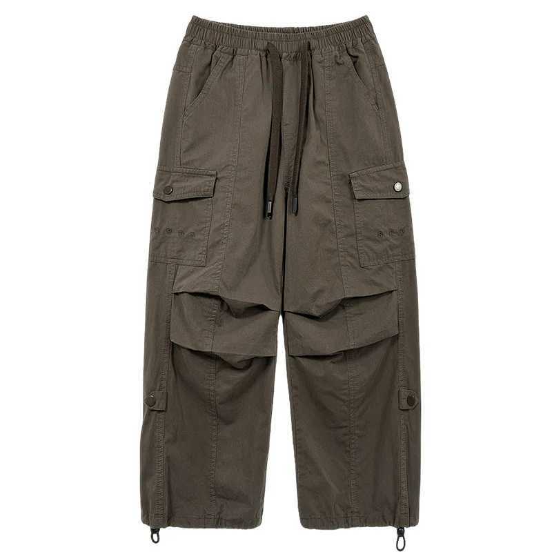 Teen Boys Cargo Pants Loose Casual Fashion Children Trousers Pockets Design Trendy Cool Streetwear Kids Pants 6 8 10 12 14 YearT250318