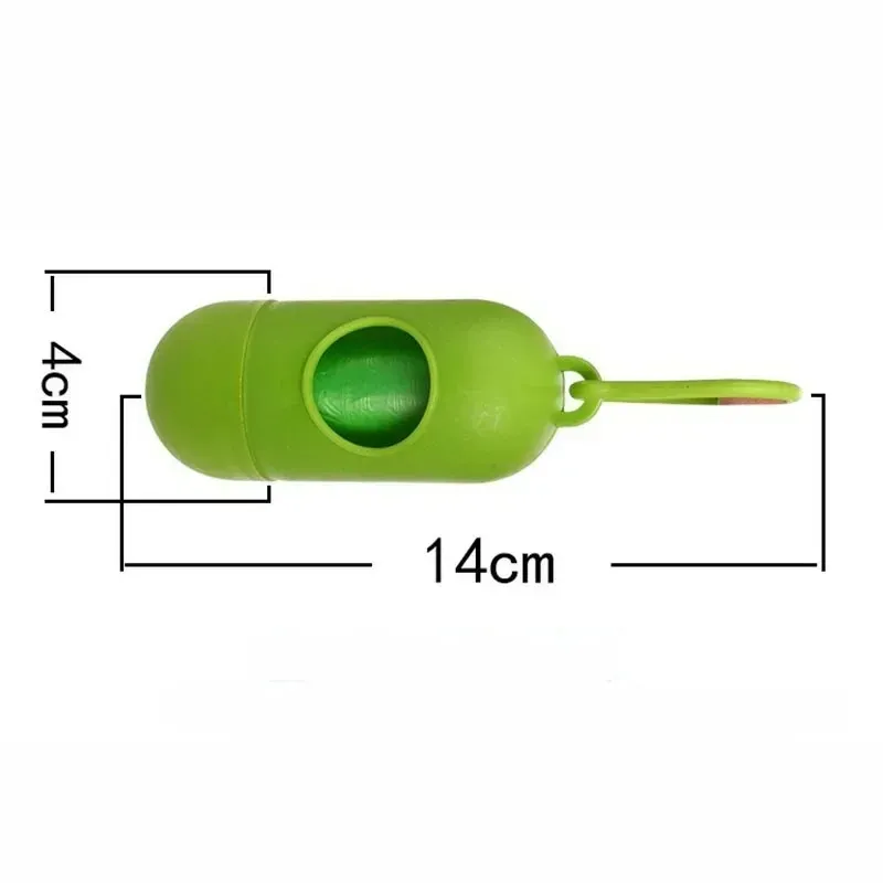 New Pet Waste Dispenser for Dog Waste Bag Holder Plastic Garbage Bag Carrier Case Bullet Pet Dog Waste Poop Pocket
