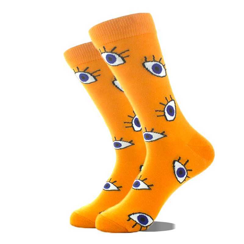 Mens large-sized crew socks Harajuku shaped sheep avocado Fox Sokon unisex skateboard Divertedos happy design hip-hop funny socks X250319