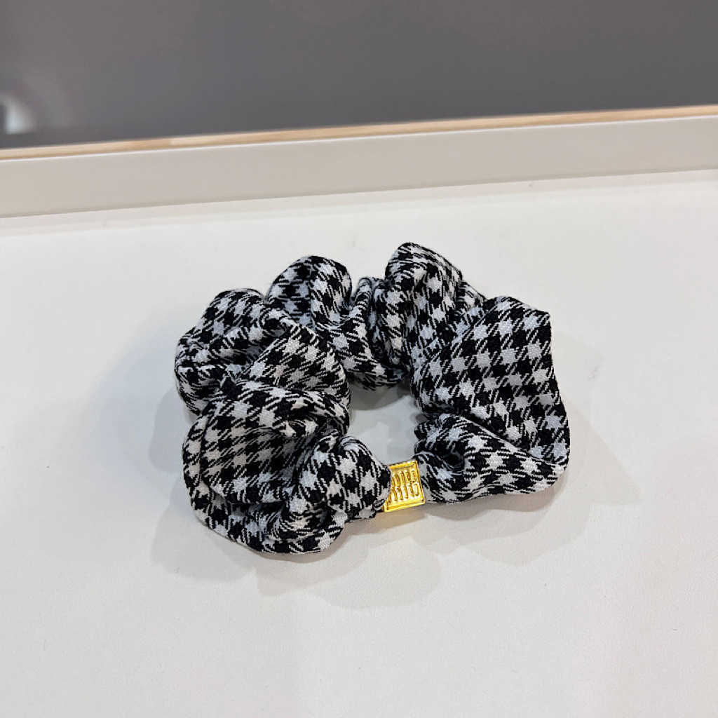 Hair Rubber Bands New Korean Style Headband with Simple Versatile and High-end Feel Sweet Hair Rope Princesss Golden Ponytail Large Intestine H250318