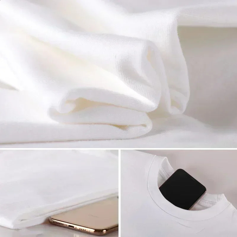 High end short sleeved mens fashionable round neck minimalist printed casual top WK001 250318