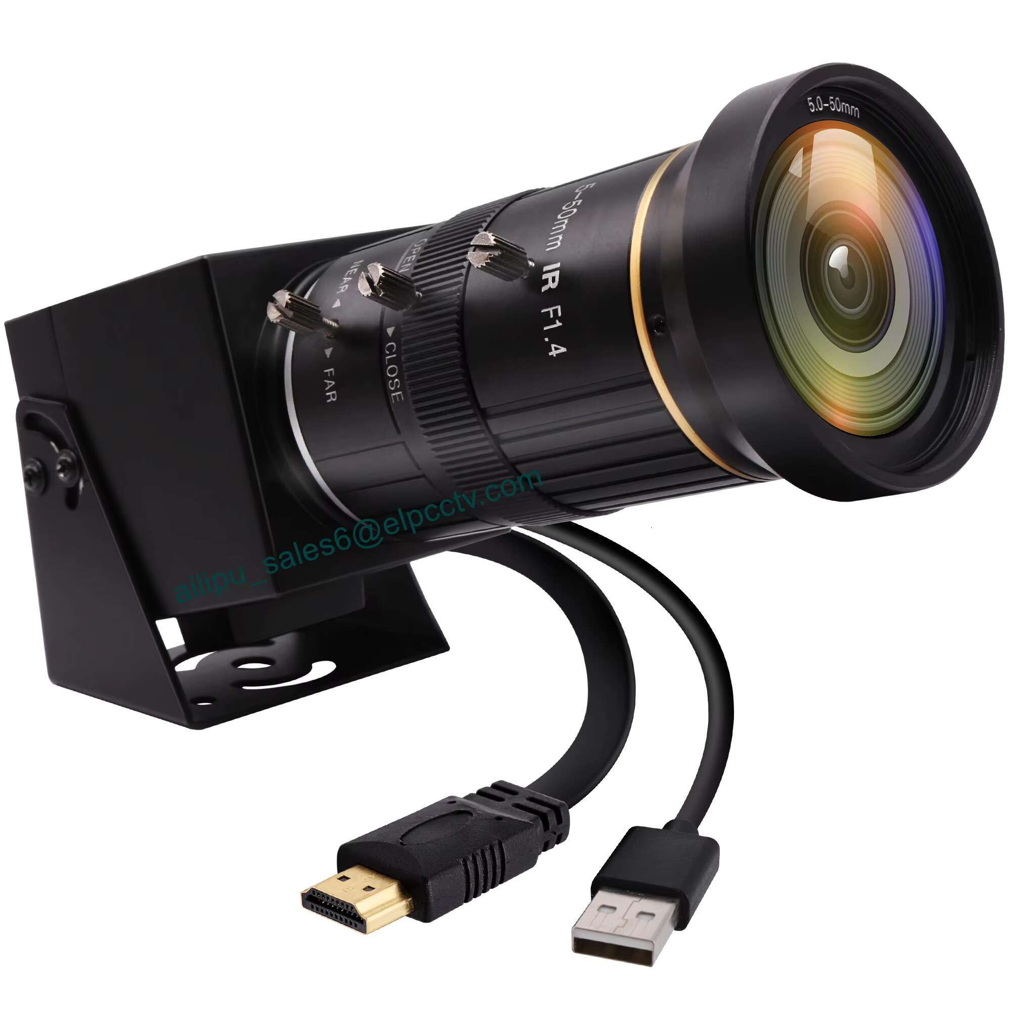 ELP 4K 60FPS 3.0 Camera USB C HDMI Simultaneous Output High Speed Webcam 10x Zoom for Industrial Inspect Automation