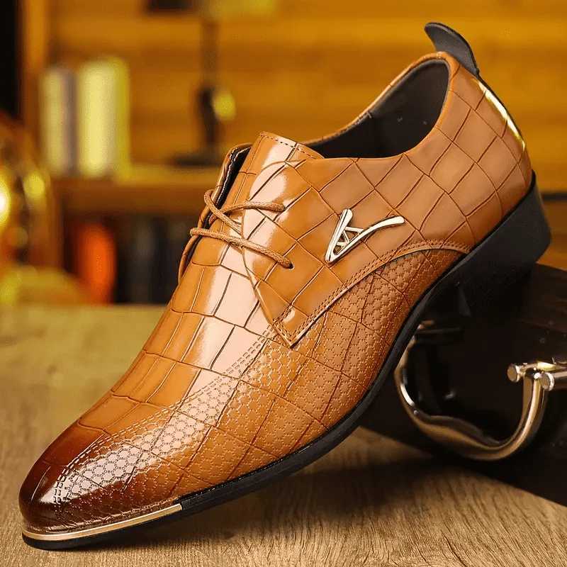 Mens leather shoes black soft leather sole spring/summer B mens formal business attire size 38-48XJ250319