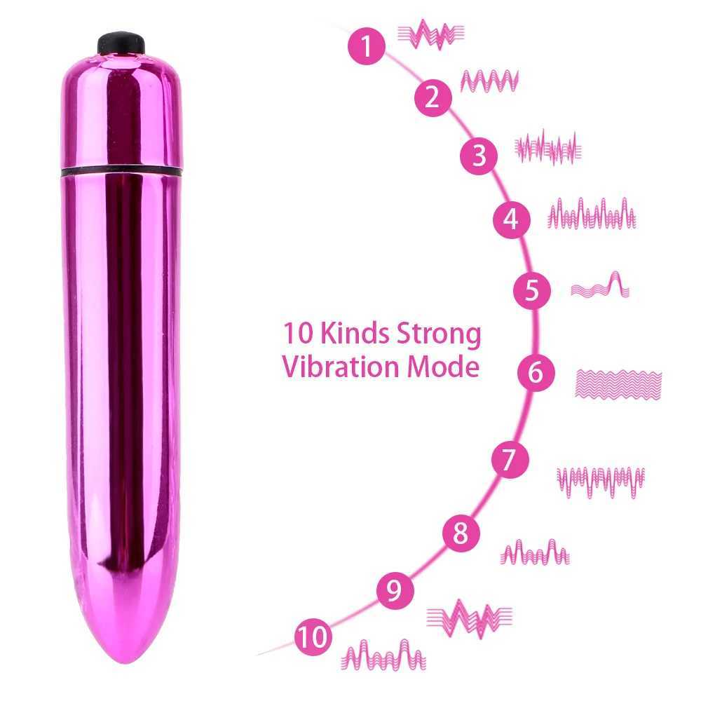 IKOKY 10 Speeds Bullet Vibrator Adult Sex Toys for Women Sex Products Mini G-spot Clitoris Stimulator Dildo Vibrator W250319